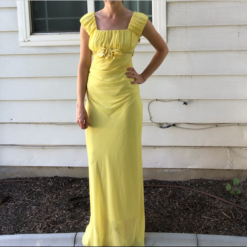 Yellow long formal